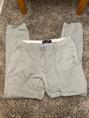 Light Gray Men's Stretch Chino Pants - Timeless Casual Wear